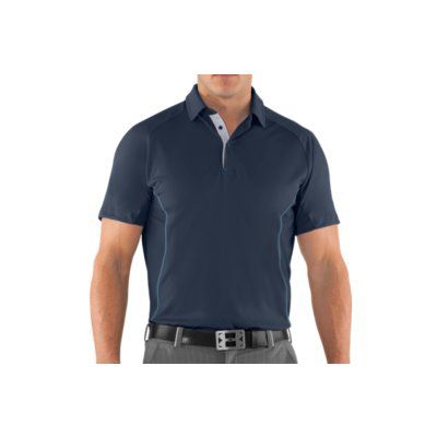 Men's Hg Flyweight Print Mesh Polo - Gray