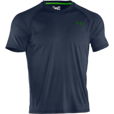 Men's UA Tech Emboss SS Tee - Charcoal