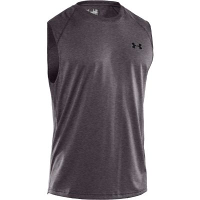 Men's UA Tech S/L Tee - Charcoal