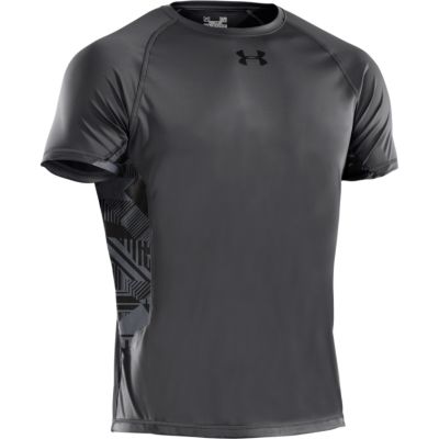 Men's Heatgear Flyweight SS Tee - Gray