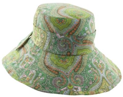 Women's Cotton Printed Big Brim Hat