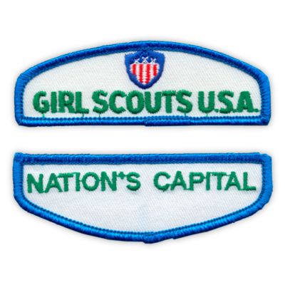 Jr Girl Scout Iron-On Council Identification Set-Northern Ca