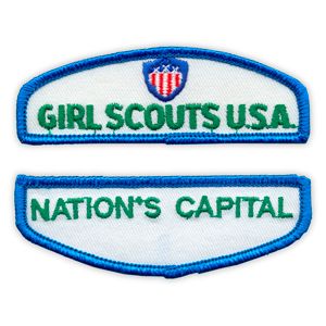 Jr Girl Scout Iron-On Council Identification Set-Central Ca South