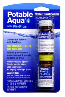 Potable Aqua Water Purication Tablets with PA+