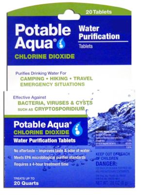 Potable Aqua Chlorine-Dioxide Tablets
