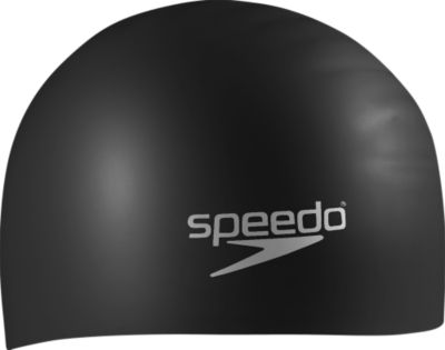 Women's Silicone Longhair Swim Cap - Black