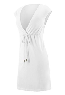 Women's Tie Front Dress - White