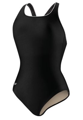 Women's Piped Ultraback Swimsuit - Black