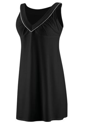 Women's Jersey Empire Dress - Black