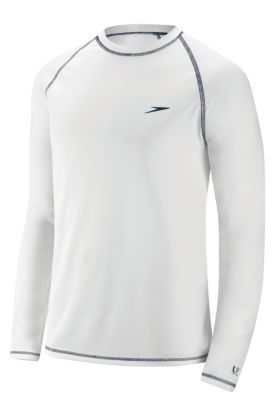 Men's Easy LS Swim Tee - White