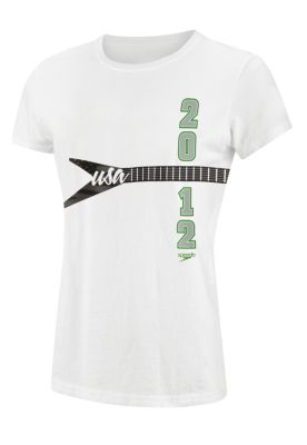 Women's Rocker Lochte Jersey Tee - White