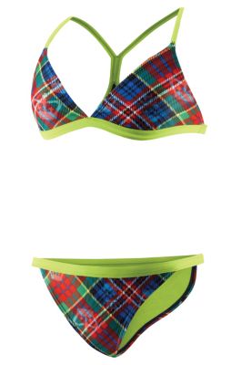 Women's Rocker Proper Plaid 2PC Swimsuit - Pattern