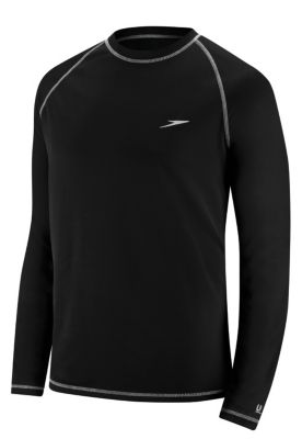Men's Easy LS Swim Tee - Black