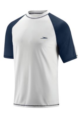 Men's Keepin On SS Swim Tee - White