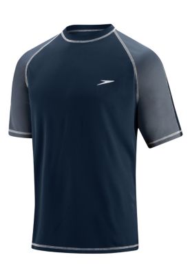 Men's Keepin On SS Swim Tee - Navy / Dark Blue