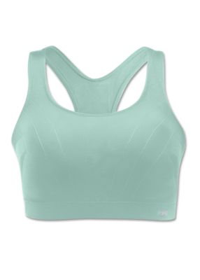 Women's Shiny Seamless Sport Bra - Teal