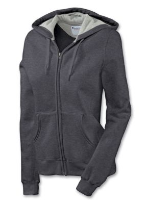 Women's Champion Eco Zip Fleece Hoody - Charcoal