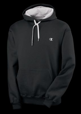 Men's ECO Fleece Pullover Hood - Black