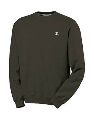 Men's Eco Fleece Crew - Olive Green