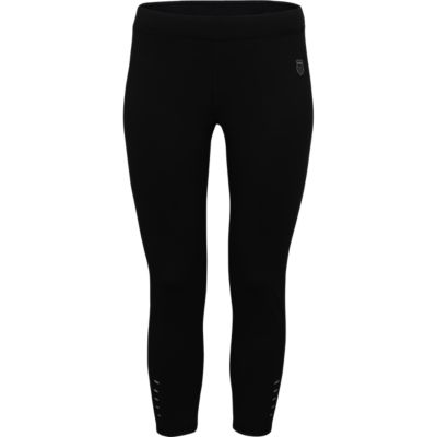 Women's LA Marathon Run Capri - Black