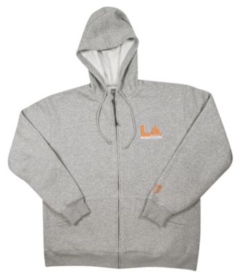 Men's LA Marathon Run Zip Hoody - Gray