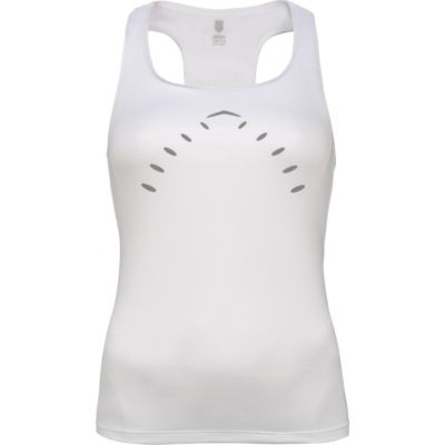 Women's LA Marathon Reflective Tank - White