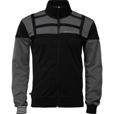 Men's LA Marathon Paneled Track Top - Black