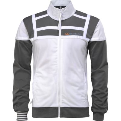 Men's LA Marathon Paneled Track Top - White