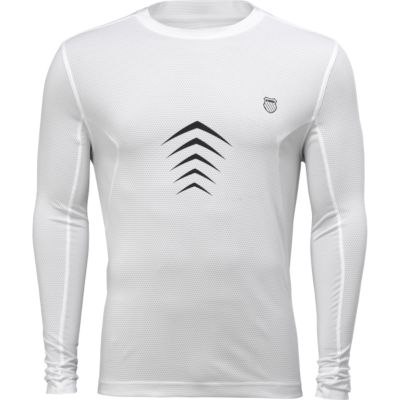 Men's LA Marathon Colorblocked L/S Crew - White