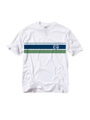 Men's Blue Collar Tees - White