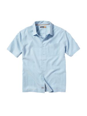 Men's Lakes Reef Woven S/S Shirt - Light Blue /  Powder Blue