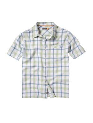 Men's Port Kembla Woven S/S Shirt - Light Green /  Lime