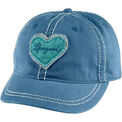 Women's Tattered Heart Shortie Cap - Blue