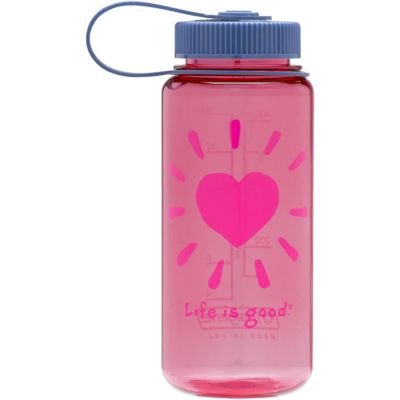 Women's 16oz Heart Water Bottle - Pink