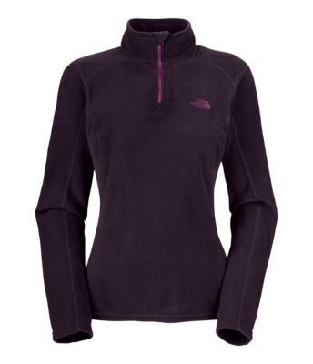 Women's TKA 100 Microvelour Glacier 1/4 Zip - Purple