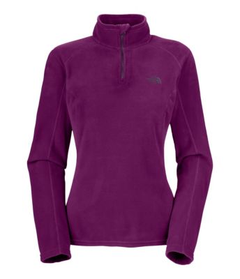 Women's TKA 100 Microvelour Glacier 1/4 Zip - Purple