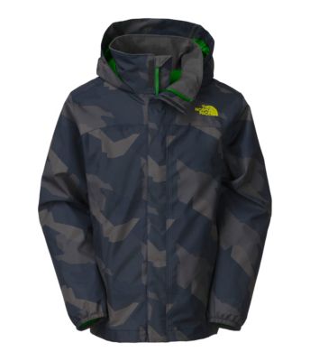Boys' Printed Resolve Jacket - Blue Patterned