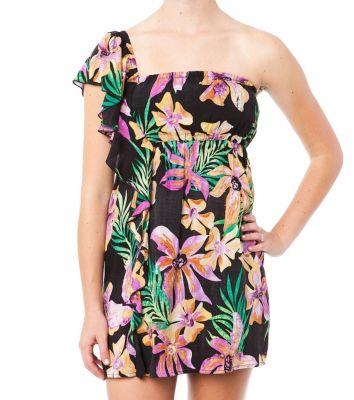 Women's Patrish shoulder Dress - Black