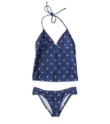 Girl's Dot Tankini 2 Piece - Blue