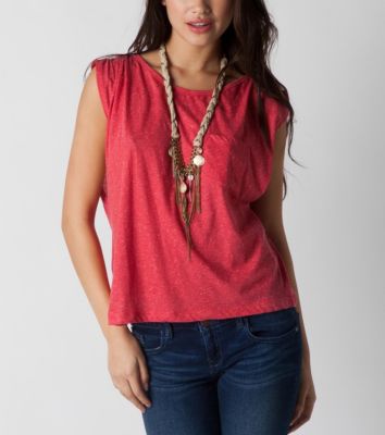 Women's Lattice Shirt - Red