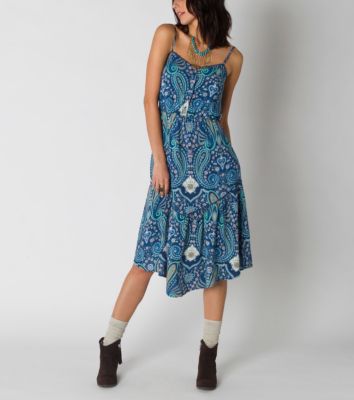 Women's Grace Dress - Blue Patterned