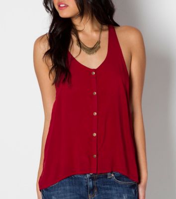 Women's Moon Tank - Red
