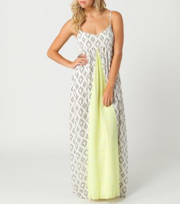Women's Lagoon Maxi Dress - White Patterned