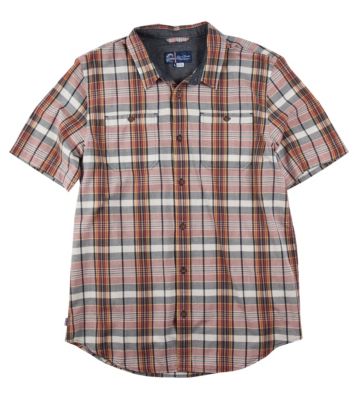 Men's Farlow Woven SS Shirt - Red Patterned