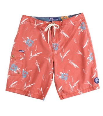 Men's Budd Boardshort - Red Patterned