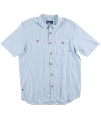 Men's August Woven SS Shirt - Light Blue /  Powder Blue