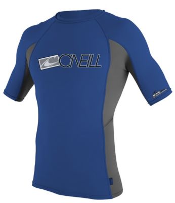 Men's Skins S/S Rashguard Crew - Blue