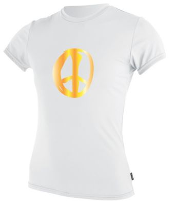Women's Skins Boot Camp S/S Rashguard Crew - White