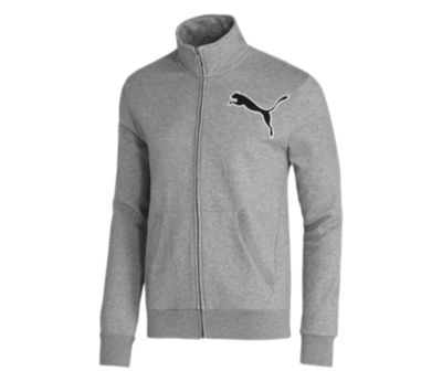 Men's Fleece Zip Track Jacket - Gray