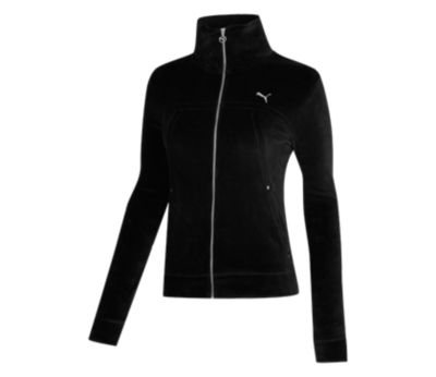 Women's Velour Jacket - Black